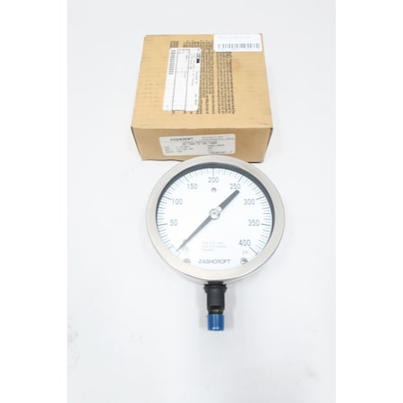 Ashcroft 45-1009-S-02L-400# 4-1/2IN 1/4IN 0-400PSI NPT PRESSURE GAUGE 45-1009-S-02L-400#